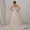 cheap plus size off shoulder lace pearls Long bride women alibaba celebrity pearl Maternity wedding dresses